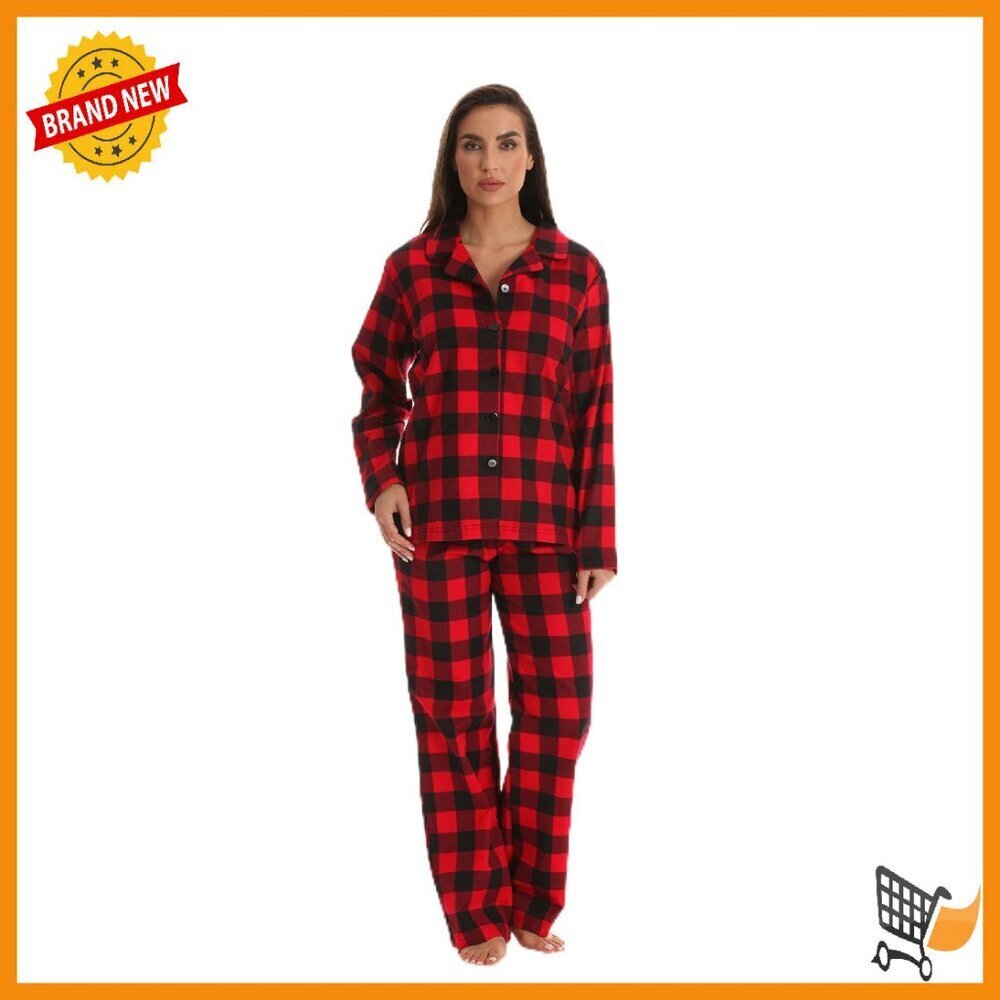 Cozy Ribbed Stretch Pajama Set Button-Down Top Lounge Wear
